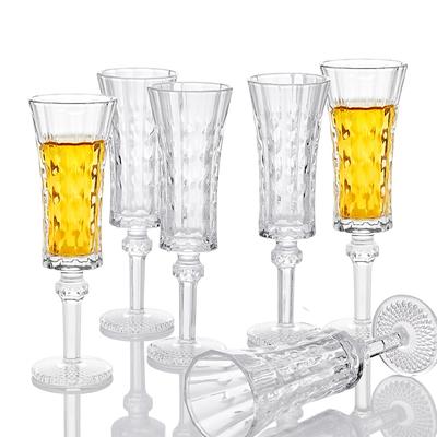 Set of 6 Stemmed 4.05oz Shot Glasses - Durable Liquor Glasses for Tequila, Spirits, Alcohol & Espresso Shots - Perfect for Bars