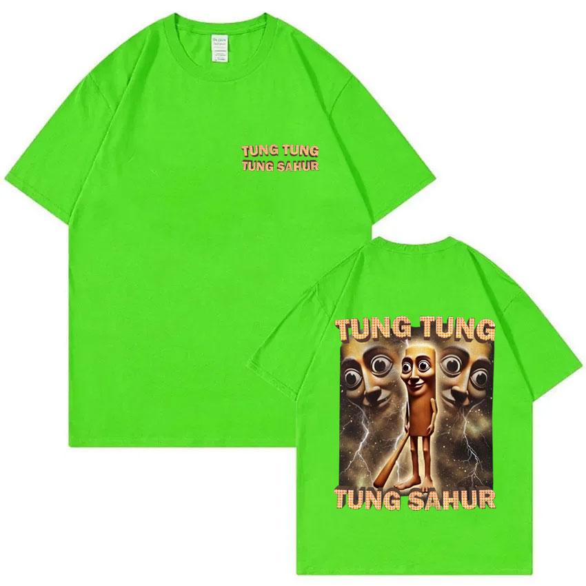 Tung Tung Tung Sahur Funny Baseball Bat Meme Graphic Print T Shirt Men Casual Humor Style T Shirts Unisex Summer O-Neck T-shirt