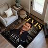 Elvis Presley Fan Quote Area Rug Suitable for Study room Entryway Game Room Playrooms Antislip Carpet Anime Office Decor Birthday/Christmas Gift