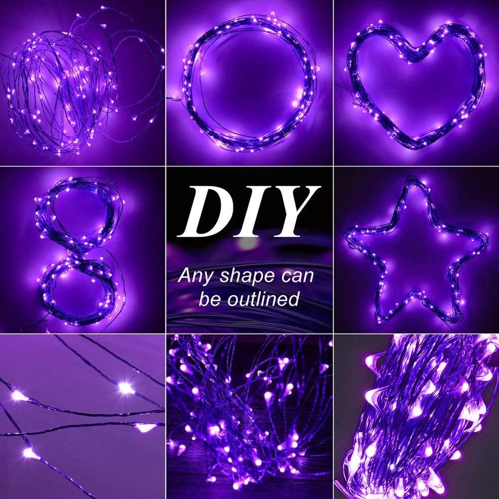 

5V Christmas Lights Waterproof 8 Modes Party Lamps for Bedroom Living Room Decor 20m-warm light
