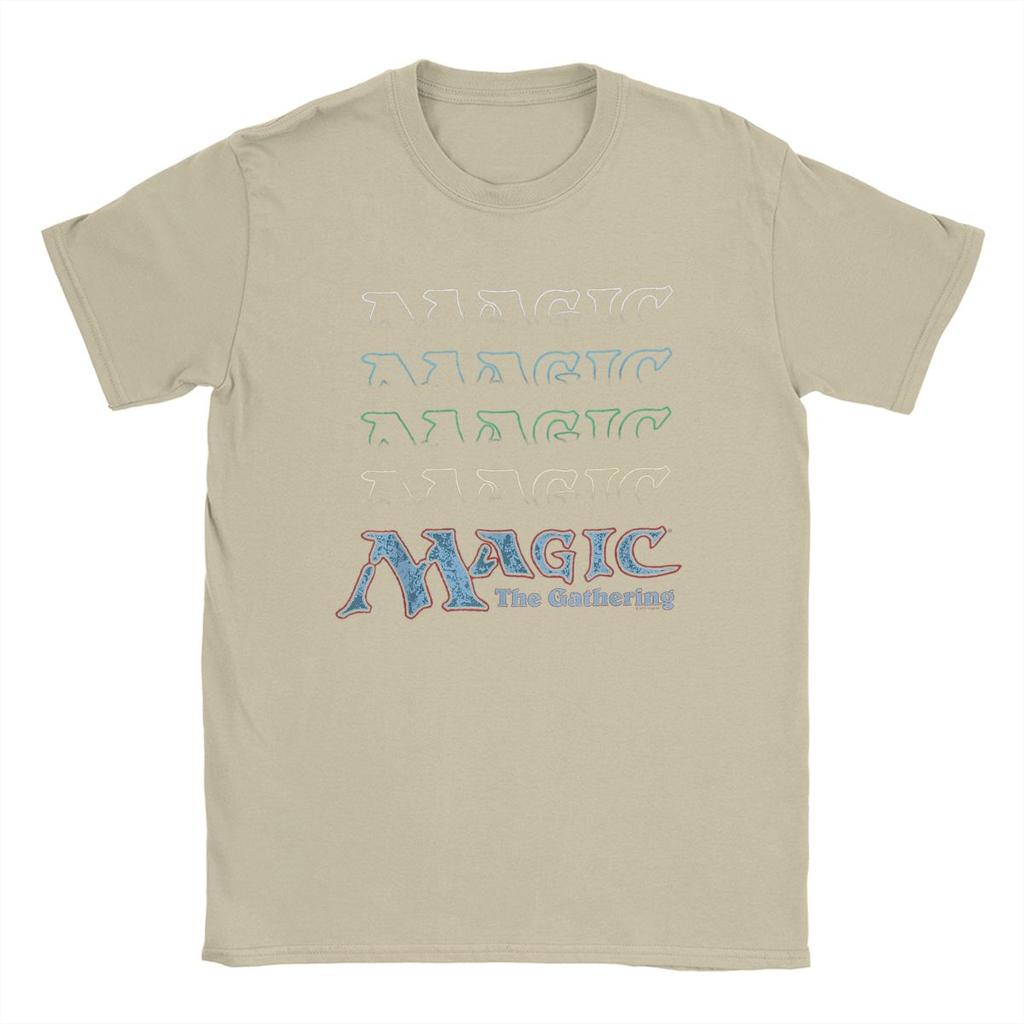 T-Shirts Men Round Collar Cotton T Shirts Repeat of Retro Logo Short Sleeve Tees Party Clothes