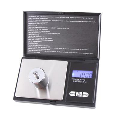 Digital Scale Backlit LCD Accurate Measurement Electronic Food Steelyard for Kitchen Jewelry 1000G