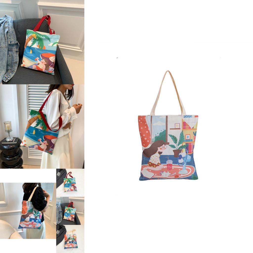 Adorable Large Capacity Women's Tote Bag Cute Cartoon Design For Everyday Use