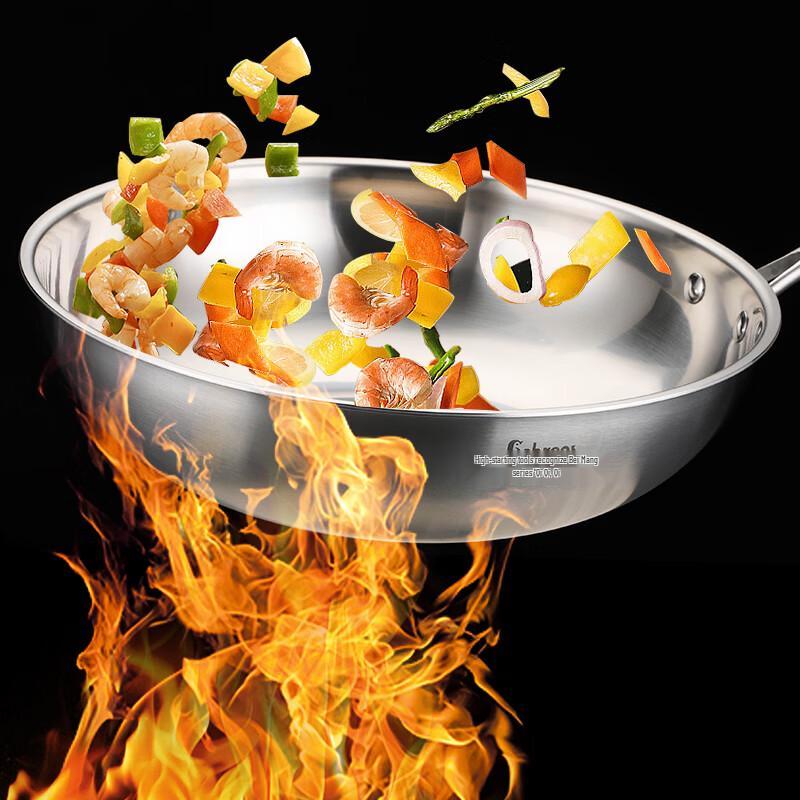 Berlinger Haus 32cm Three-Ply Stainless Steel Non-stick Stir-fry Wok