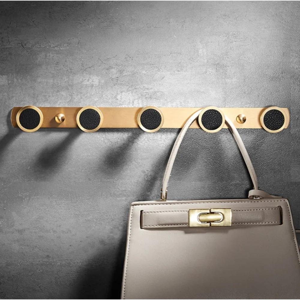 Bathroom Robe Hooks Brass Hooks for Hanging Clothes Hook Door Wall Double Hooks Bathroom Accessories Towel Hook