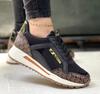 New Style Women Wedges Sneakers Lace - Up Breathable Sports Shoes Casual Platform Female Footwear Ladies Vulcanized Shoes