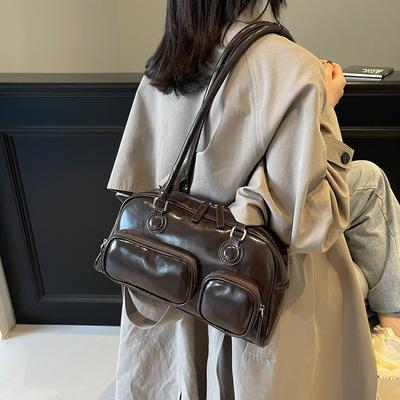 Fashion Portable Bowling Bag Women's Autumn and Winter New Versatile Single Shoulder Large Capacity Armpit Bag
