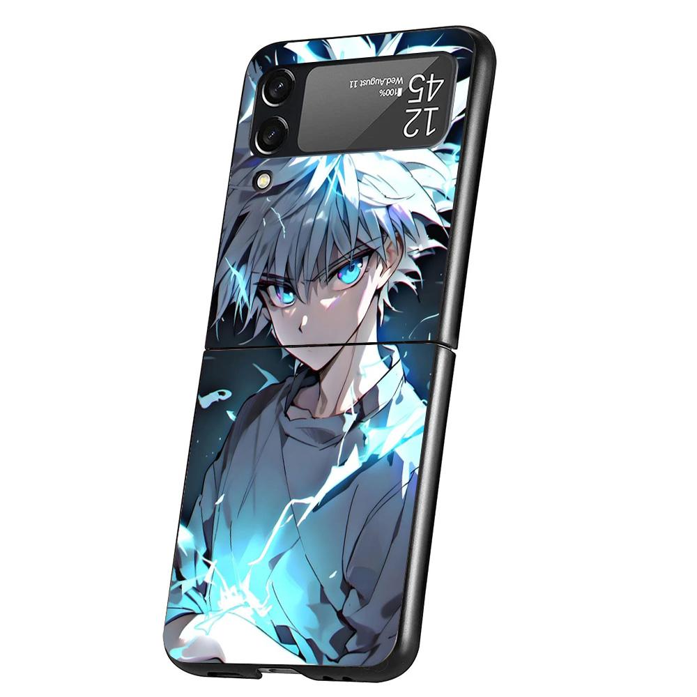 

Huner X-Hunters Killua Cover Phone Case For Samsung Galaxy Z Flip 7 6 5 4 3 5G Flip7 Flip6 Flip5 Flip4 Flip3 Black Fundas Shell Samsung Z Flip 3