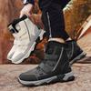 Women Winter Plus Snow Boots Men Medium Warm High Top Cotton Shoes Large Antiskid Solid Color