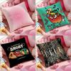 Cushion Cover Anti-dustmite Pillowcase Invisible Zipper Silky Short Plush Sofa Cushion Cover Olivia Rodrigo Album