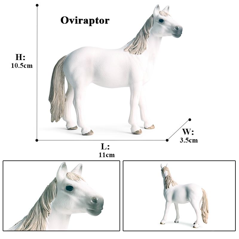 Oenux Original Forest Wild Steed Farm Animal Horse Realistic Model Action Figures Haflinger Ferghana horse PVC Figurines Toy Kid
