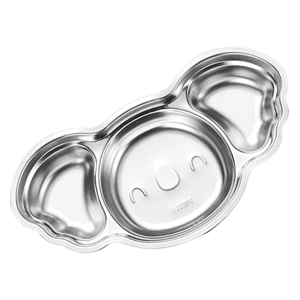 

Food Trays Cartoon Divided Plate Stainless Steel Serving Aluminum Soup Dinner Plates Child 28.50X15.00X3.50CM