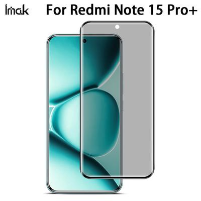 For Redmi Note 15 Pro Plus 5G Glass IMAK 3D Curved Privacy Tempered Glass Full Screen Coverage Film