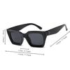 New Square Sunglasses Women Men Brand Designer Fashion Sun Glasses Female Male Vintage Black Shades Clear Travel