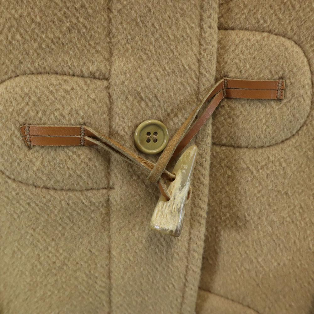 Gloverall 80s 90s Old British Wool Blend Duffel Coat 46 Beige Women Used