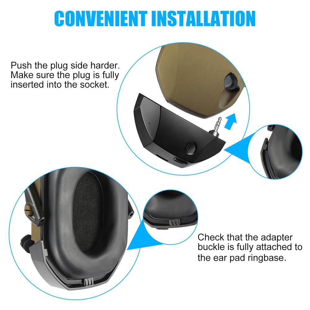 Pour Adaptateur Bt Conception W1 Série Walker "s Câble de Conversion pour Casques Anti-bruit Casque Anti-bruit Vers Un Sans Fil