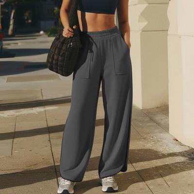 Women's Loose And Comfortable Casual Fashion Solid Color Pocketed Pants