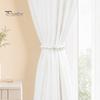 Easy Use Curtain Buckles Magnetic Tiebacks with Pearls & Rhinestones, No Drill Window Tool-free Holders, Elegant Luxury Tie Backs for Living