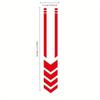 High-Visibility Reflective Arrow Motorcycle Fender Stickers Multi-Color Chevron Safety Decals for Electric Bikes, Durable Weather-Resistant