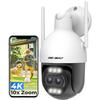 GENBOLT 4K Wireless Outdoor Security DC PoE Power 5x Optical Zoom Camera, 8MP, & Supply,
