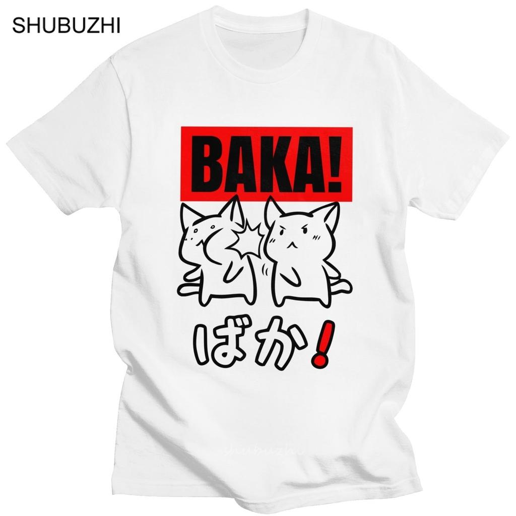 Funny Baka Rabbit Slap Tshirt Unisex Short Sleeved Japan Anime Unisexga Meme Tshirt Humor Casual Pure Cotton T Shirts Clothing Gift