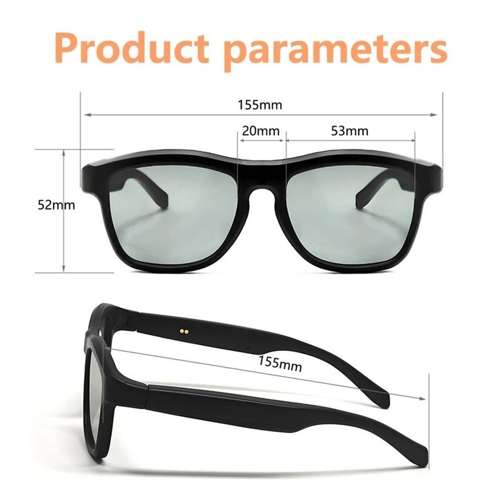 Color-changing Control Lenses AI Smart Glasses Bluetooth Call Digital LCD Glasses  For Men Women
