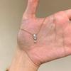 Marquise Cut Irregular Diamond Necklace for Women - Light Luxury Clavicle Chain, Perfect Gift for Girlfriend