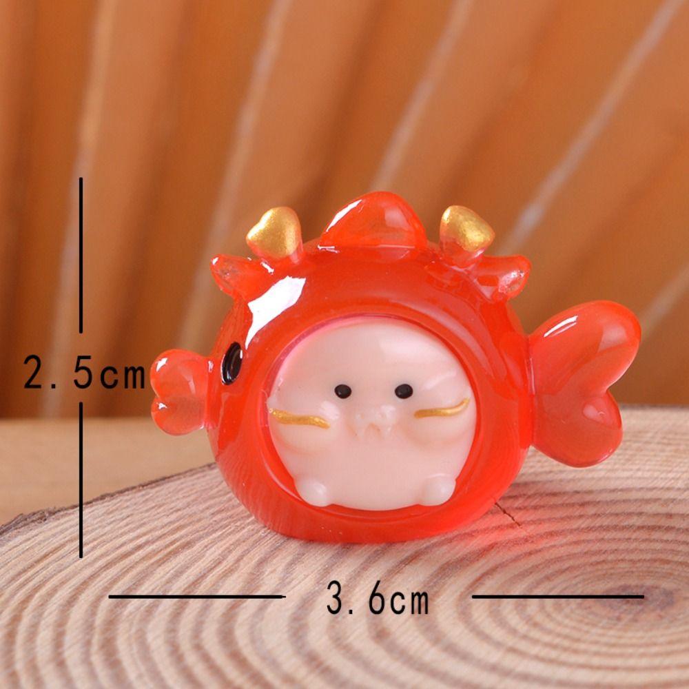 

Смола Новогоднее украшение пейзажа Реалистичные украшения дракона на Праздник Весны Дети 4