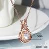 Item Jewelry, Creative Zircon Star Water Drop Pendant Necklace, Simple Women'S Collarbone Chain
