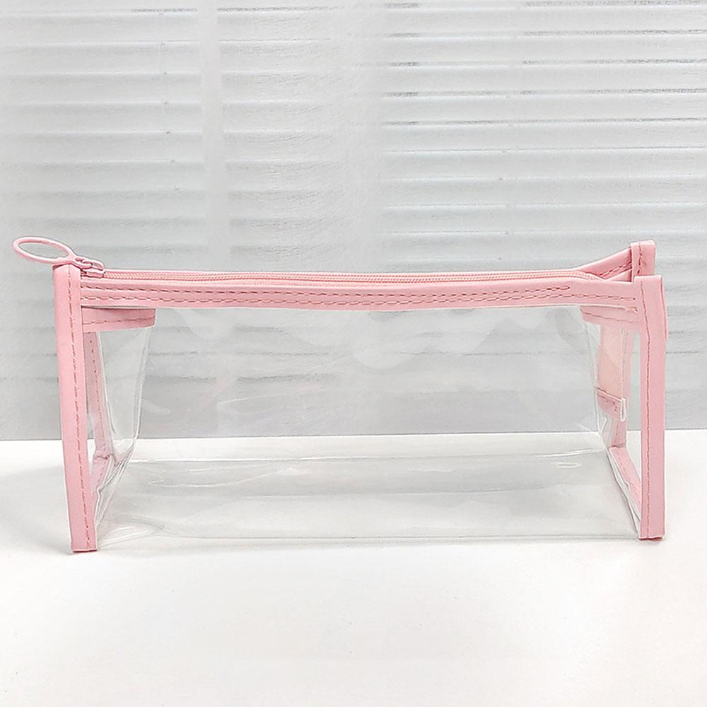 Farbe Transparent Lagerung Tasche Einfache Ins Girly Herz Make-Up Tasche Hochwertige Desktop Lagerung Schreibwaren Tasche Stift Tasche
