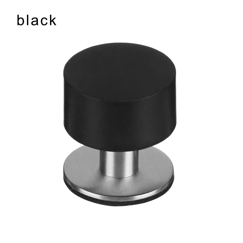 Stainless Steel Rubber Stopper Self Adhesive Door Stopper Practical Non Punch Rubber Floor Protector High Quality Door Stop Tool