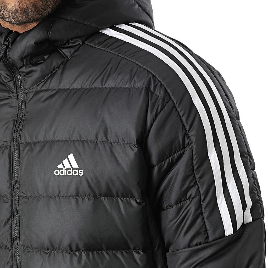 adidas Essentials Down Parka -  Herren Winter Daunen Jacke Mantel Schwarz GH4604 ORIGINAL
