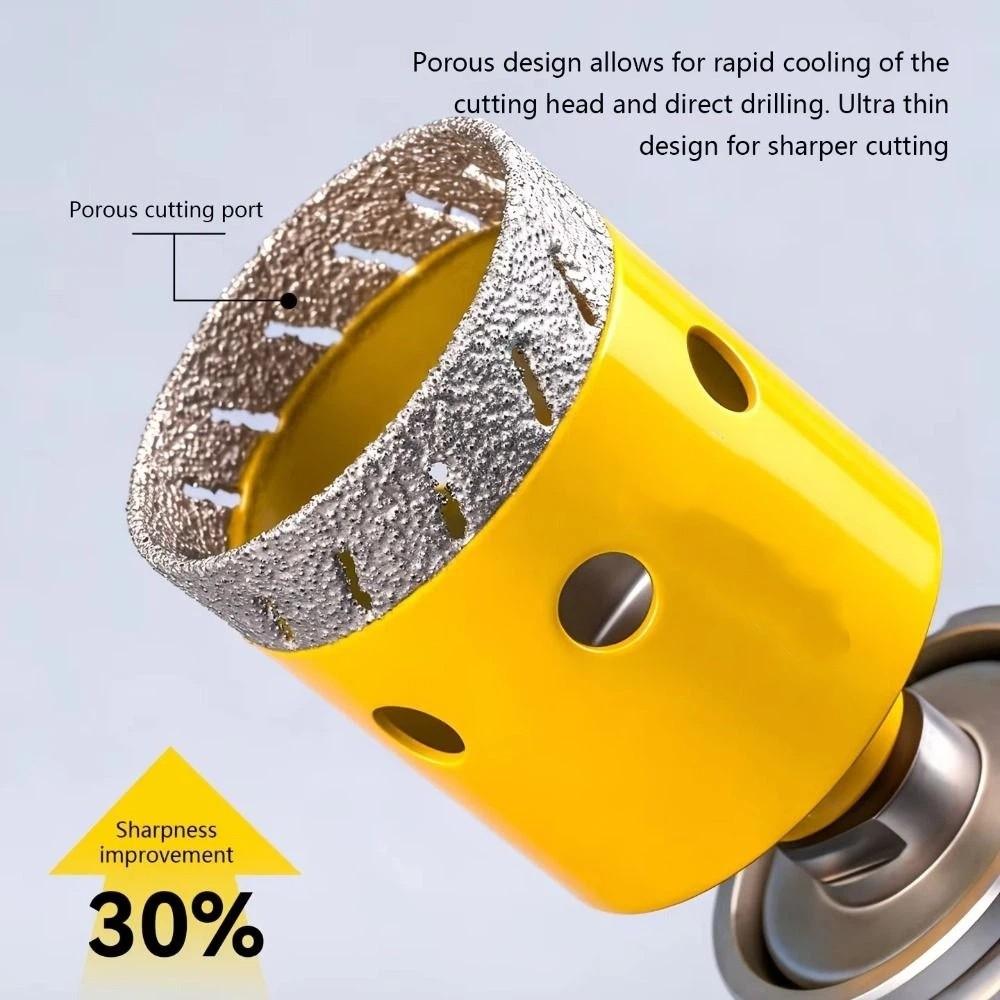 20-50mm Hole Opener M10 Thread Dry Drilling Bit Fast Hole Processing Angle Grinder Granite