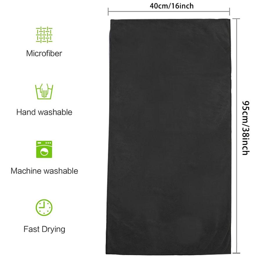 40*95cm Microfiber Gym Yoga Exercise Swimming Fitness Towel Fast Drying Towel Beach Running Body Non-slip Sports Sweat