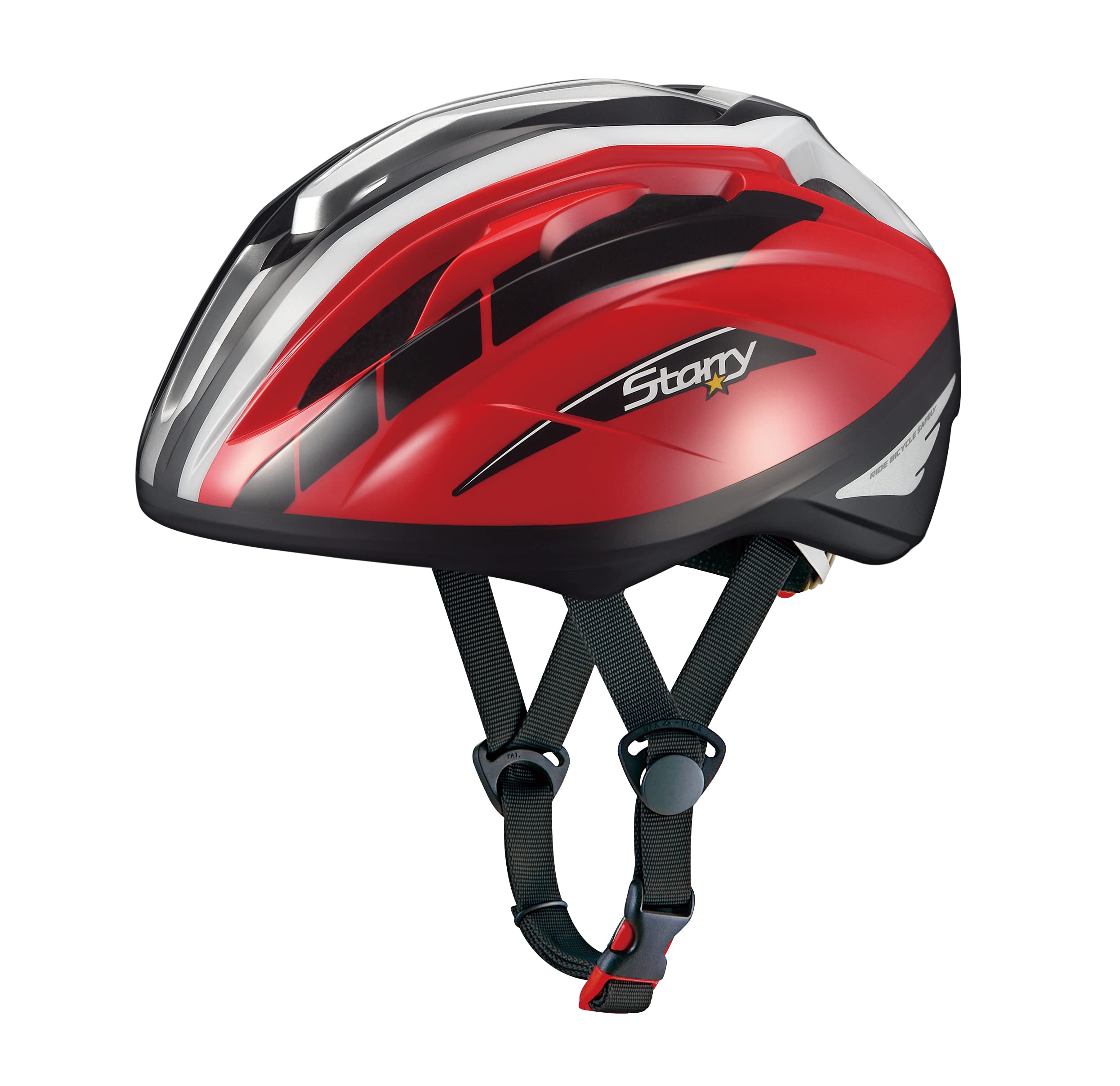

KABUTO STARRY Bicycle Active for Head Circumferences of SG Certified Children s Helmet, Red, 54-56cm,