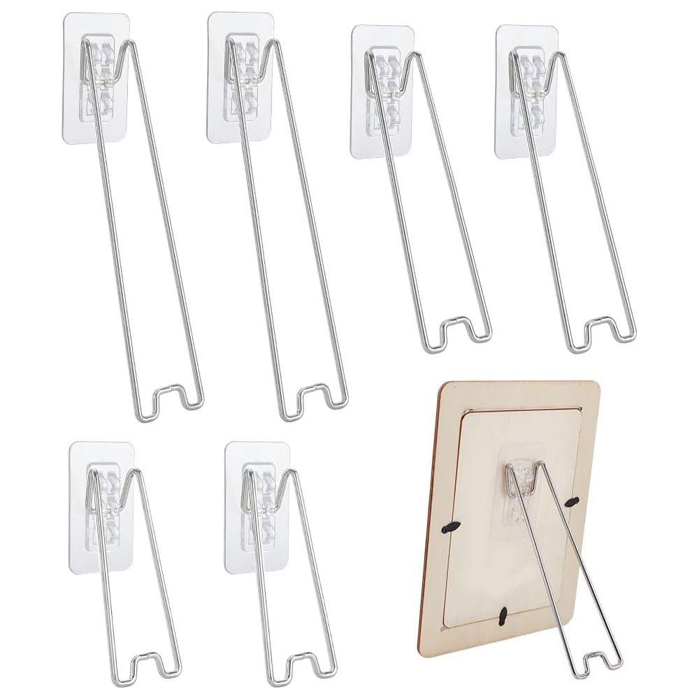 Self-Adhesive Picture Frame Bracket Adjustable Easel Back Stand Picture Display Holder  Wall Decor