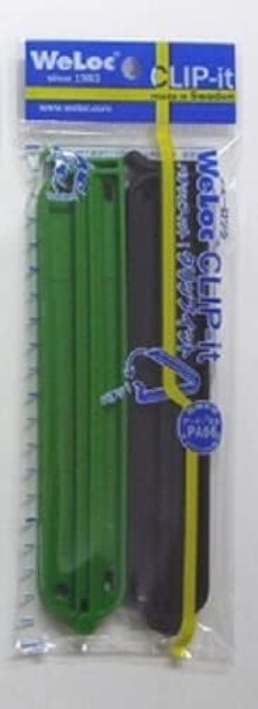 WeLoc PA150B2 150mm X CLIP-it 2-pack (Green/Black)
