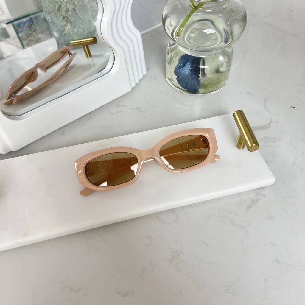 Candy Color Women Sunglasseses Rectangular Shape UV Shielding Cool Sun Eyeglasses Party Travel Use Women's Sunglass