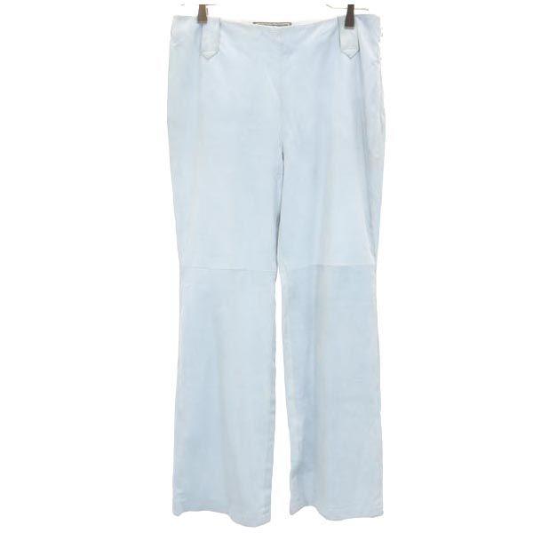 

Salvatore Ferragamo made in Italy Long pants US10 Blue Side zip Women Used