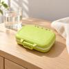 Portable Pill Organizer Three-compartment Organizer, Moisture-proof Buckle Seal Case, Moisture Proof Tablet Storage Compact Plastic Container