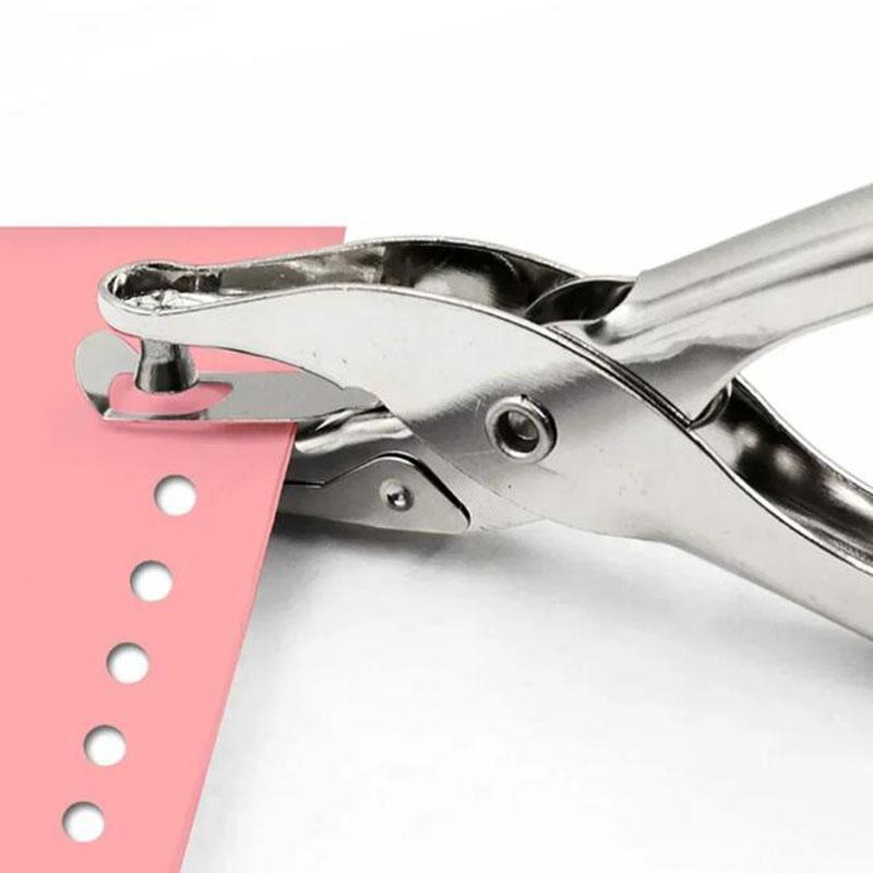 Metal 3/6mm Pore Diameter Punch Pliers Single Hole Puncher Hand Paper Scrapbooking Punches 1-8 Pages Paper Hole Puncher