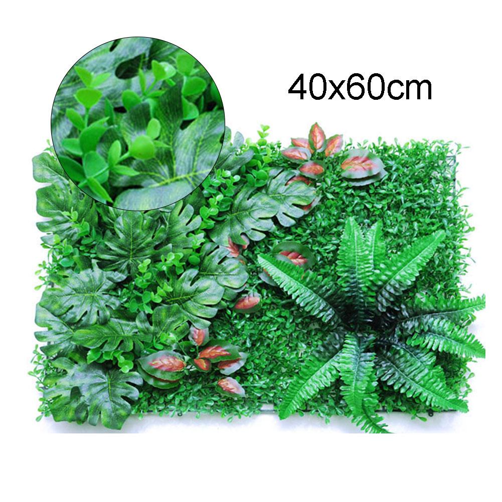 

Пластиковая панель для стены из травы 40x60 см, искусственный коврик с зеленой травой для внутреннего вертикального сада, декорация стены гостиной, установка