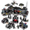 695 Stücke City Polizei SWAT Truck Bausteine Sets Schiff Fahrzeug Technik Blöcke Playmobil bricsk Spielzeug Für Kinder