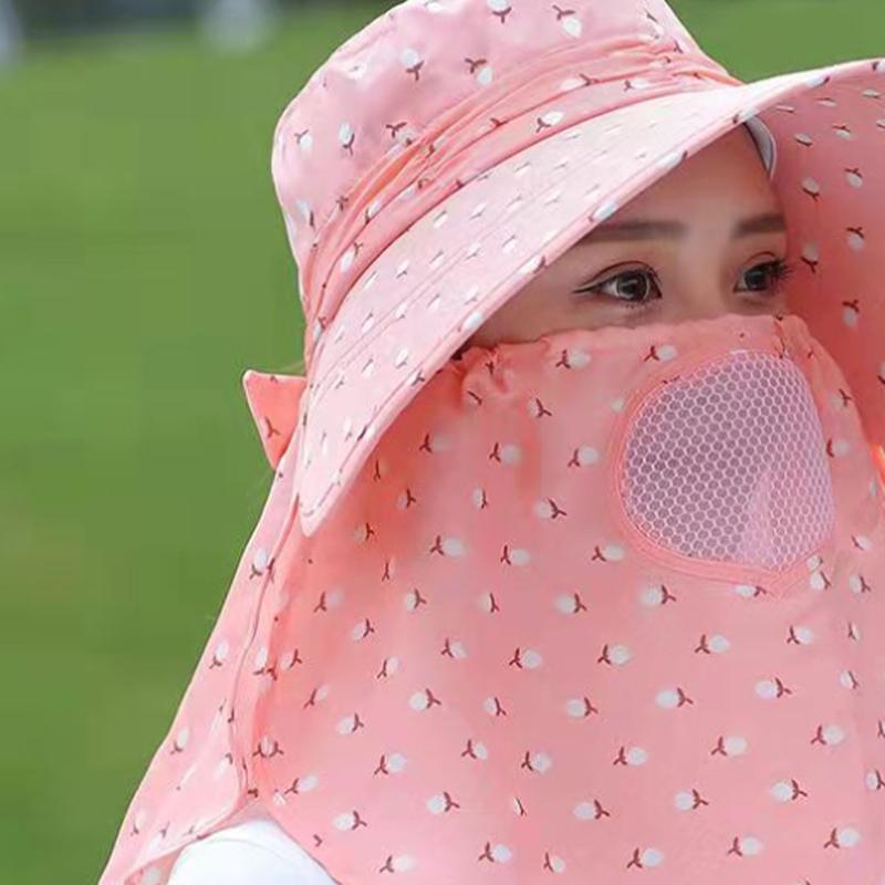 Women'S Summer Hat Cover Front Breathable And Uv Resistant Cycling Sun Hat