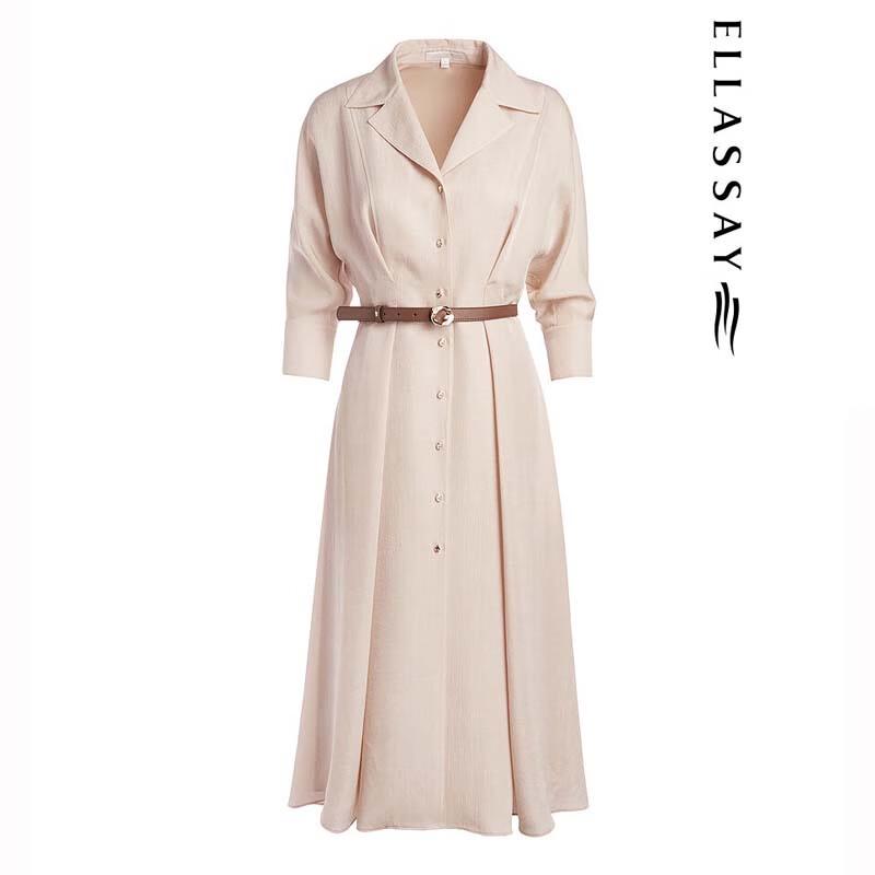 ELLASSAY Women's Summer Three-Way A-Line Shirtdress