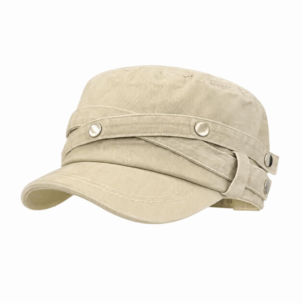 Retro Duck Tongue Caps Washed Fabric Knight Caps Versatile Flat Top Caps  Unisex
