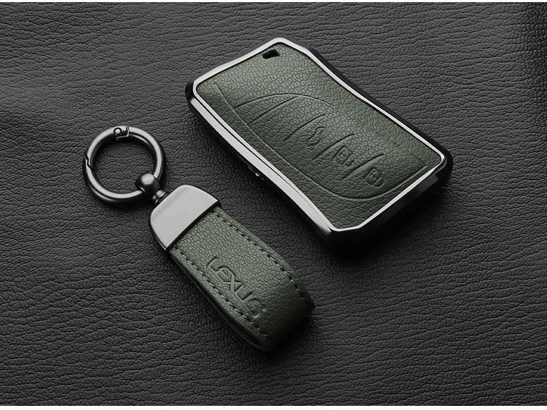 Genuine Goatskin Key Cover for 25 Lexus Models: ES200, RX350H, NX200, ES300H, and More.