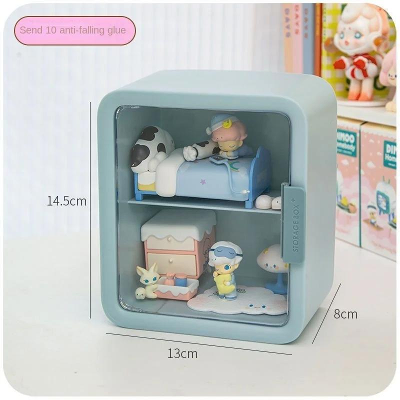 Blind Box Villa Display Box Figurine Landscape See-through Plastic Display Box Bubble Mart Lego Doll Cute Figurine Display Box