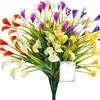 1Pcs Artificial Flowers Bouquet 33cm Fake Flower for Indoor Home Room Decor Garden Wedding Decor Outdoor Vase Flower Arrangement