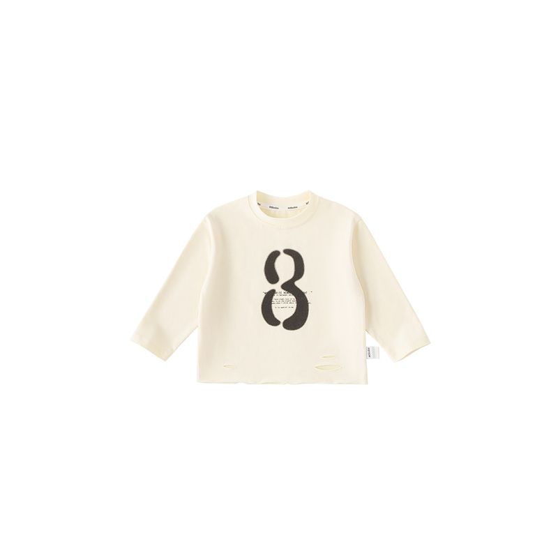 Insbobo Children's Base Layer Shirt, Girls' Top, Casual Autumn Clothing, Boys' T-Shirt, New Spring and Autumn Baby Clothing, Long-Sleeved